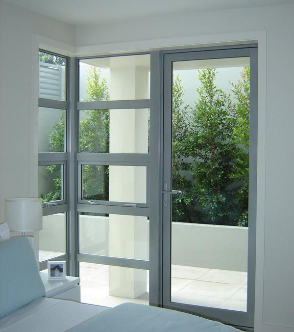 architectural hinged glazed glass door