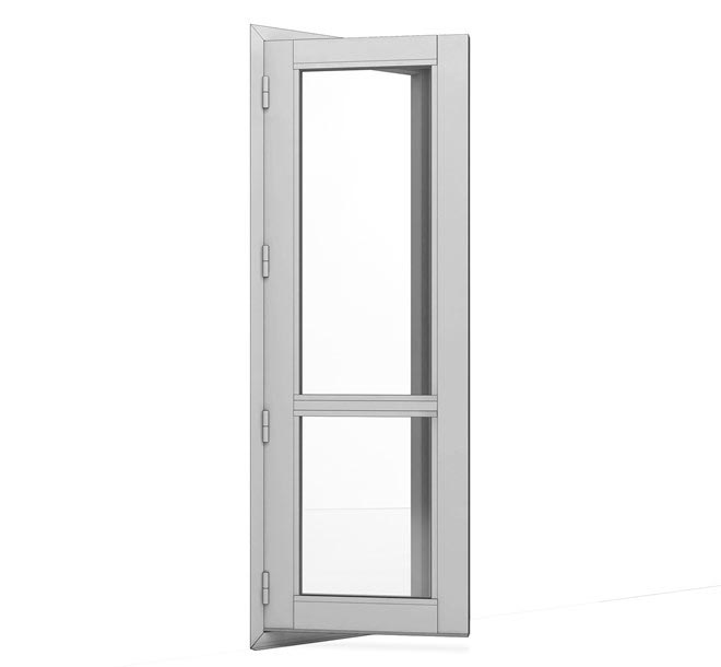 hinged door thermoglaz configuration