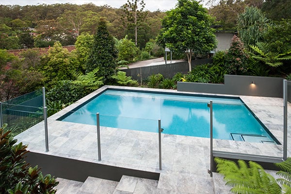 Glass Fence Elevated Pool